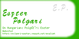 eszter polgari business card